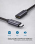 USB Type C Extension Cable Short (1.5ft/0.5M), 100W PD Fast Charging 10 Gbps USB 3.1 Gen 2 Data 4K USBC Male to Female