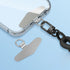 2 TENOC Metal Phone Tether Tab, Metal Phone Patch, Universal Cellphone Lanyard Pad for Full Phone Cases, x Sliver