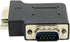 chenyang HDB15Pin 90 VGA Connectors,VGA SVGA D-Sub Male to Female Degree Left Angled Gender Changer Video Graphics