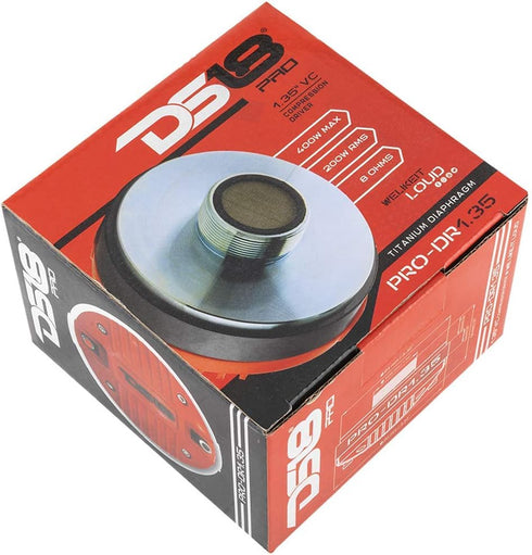 DS18 PRO-DR1.35 1.35” High Temperature Kapton Voice Coil Screw-On Tweeter - 400 Watts Max Power, 8 OHMS, Set of 1