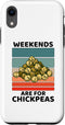 Retro Chickpeas Weekends Are For Chickpeas Lover iPhone XR Vintage Chickpeas Food Lover Weekends Are For Chickpeas Case