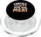 Vegan Protein Vegetarian Lentil Pea Gear Lentils Lift More Than Meat Weightlifting Bodybuilding PopSockets PopGrip for MagSafe