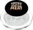 Vegan Protein Vegetarian Lentil Pea Gear Lentils Lift More Than Meat Weightlifting Bodybuilding PopSockets PopGrip for MagSafe