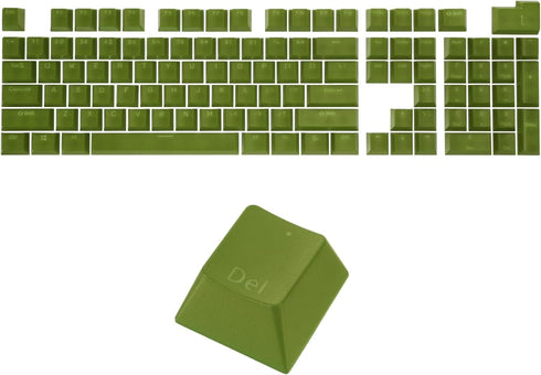 MECCANIXITY 108 Keys Pudding Keycaps Set OEM Profile 60 Percent ABS for Mechanical Keyboard Layout, Army Green