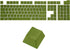 MECCANIXITY 108 Keys Pudding Keycaps Set OEM Profile 60 Percent ABS for Mechanical Keyboard Layout, Army Green