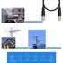 RG8x Coaxial Cable - 50ft UHF PL259 Male to Male Low Loss CB Antenna Cable for HAM Radio
