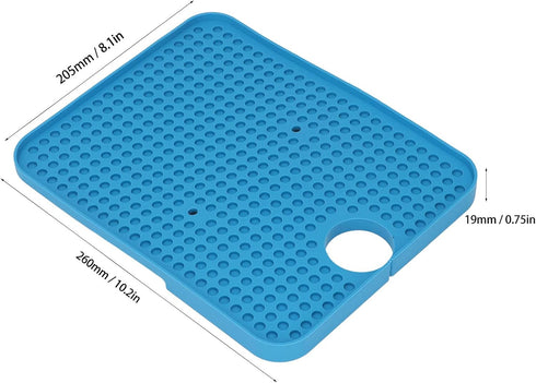 Microscope Silicone Base with Screw Positioning Holes, Heat Resistant Anti Static Multifunctional Micro Soldering Mat, for Maintenance