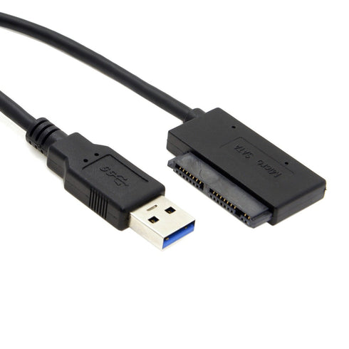chenyang Micro SATA 16Pin to USB 3.0 Adapter Cable for 1.8 inch Hard Drive HDD/SSD Data Transfer, 10cm