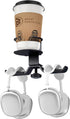 WixGear 2 in 1 Headphone Stand, PC Gaming Headset Cup Holder with Cable Organizer, 360° Adjustable Arm Clamp