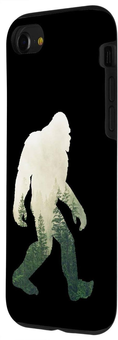 iPhone SE (2020) / 7 / 8 Bigfoot Figure Sasquatch Yeti Nature Double Exposure Case