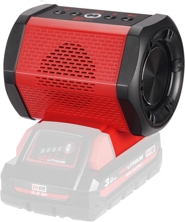 ohyes Bluetooth Speaker, Compatible with Milwaukee M18 Battery Packs, USB-A/C Charging for Jobsite, Camping & Parties