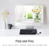 Wireless Keyboard Ultra Mini Touchpad, Rechargeable Backlit Keyboard with Infrared Indicator