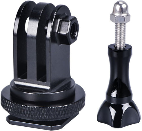 Smatree Full Aluminum Tripod Screw to DSLR Camera Flash Cold Shoe Mount Adapter Compatible for GoPro Camera