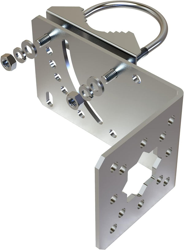 Pole Mount Bracket to Wall Hardware Accessories for Starlink Antenna Pole Holder, Adjustable Angle Mount Kits