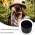 Camera Lens Cap, SLR Silicone Protector Cap Dustproof Cover for 65-110mm DSLR Camera Lenses
