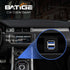 BATIGE Dual Ports Square USB 3.0 Panel Flush Mount Extension Cable for Car, Truck, Boat, 1ft