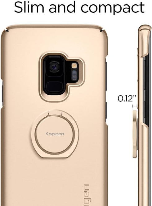 Spigen 360 Style Ring Cell Phone Ring/Phone Grip/Stand/Holder for All Phones and Tablets Compatible with Magnetic Car