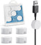 Xuuza 5-Pack Magnetic Cable Organizer Adhesive Cable Clips for Kitchen Nightstand Desk Table