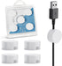 Xuuza 5-Pack Magnetic Cable Organizer Adhesive Cable Clips for Kitchen Nightstand Desk Table