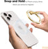 Allengel Compatible with MagSafe Phone Grip Stand, Magnetic Phone Ring Holder with Finger Ring Kickstand for iPhone 15/14/13/12 Pro/Pro Max/Plus MagSafe Accessories (Starry Sky White)