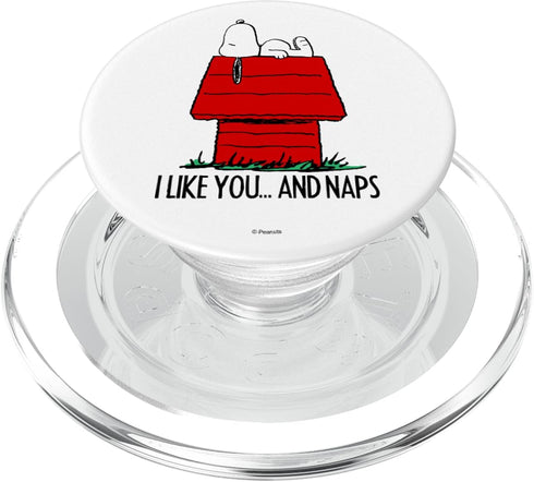 Peanuts Snoopy Valentines I Like Naps PopSockets PopGrip for MagSafe