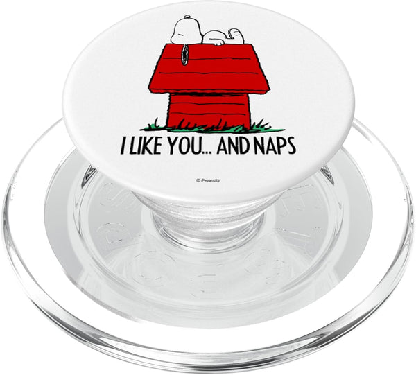 Peanuts Snoopy Valentines I Like Naps PopSockets PopGrip for MagSafe
