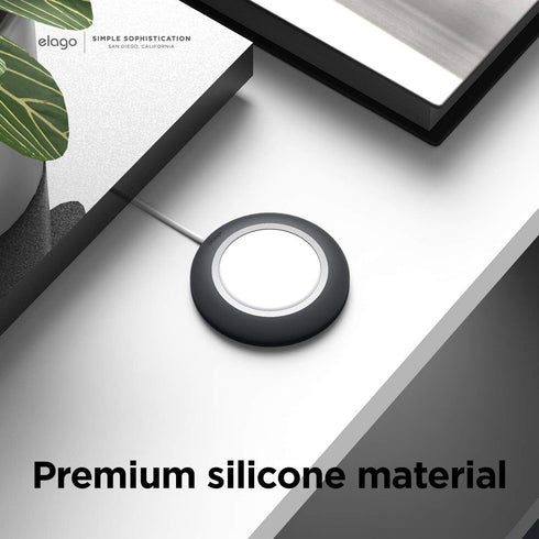 elago Wireless Charging Pad, Magnetic Black Compatible with MagSafe Charger for iPhone 12, 13, 14, 15 Models