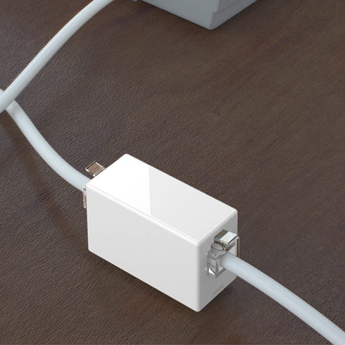 Pack of 4 RJ11 Male to RJ45 Female Converter Adapters & 2 In-Line Couplers
