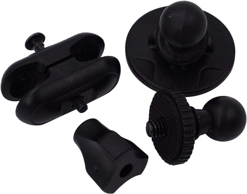 CH01C Mini Adhesive Camera Mount Holder with 1/4" Thread for Dash Cam, Fit Sony/Ricoh/HP/GoPro/Oculus (M4 M6 Included)