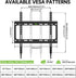 USX MOUNT 26-55 Inch 400x400mm 99lbs,and Fixed TV Wall Mount with Low Profile for Most LED, LCD and Flat Screen TVs, TV