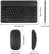 Bluetooth Keyboard and Mouse Combo, Ultra Slim Rechargeable Portable Wireless Keyboard Mouse Set for Android Windows