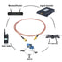 SMA Antenna Extension Cable, SMA Male to Female Bulkhead Mount RF Connector RG316, 2M 6.5Ft for Handheld Ham Radio