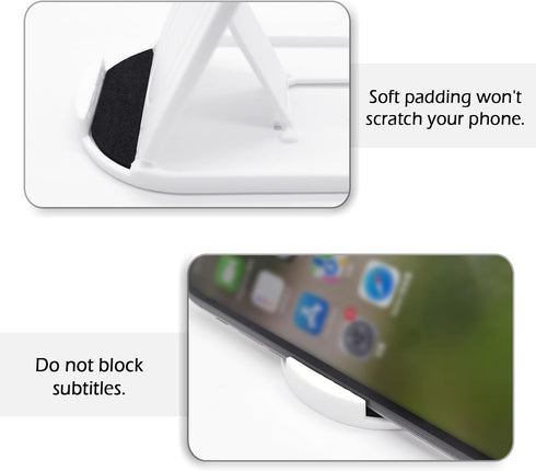 Cell Phone Stand, 2Pack Portable Foldable Desktop Holder, Adjustable Universal Multi-Angle Cradle Stands for Tablet