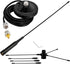 BINGFU 136-174MHz 400-470MHz PL259 Vehicle Mobile Ham Radio Antenna with Ground Planes Dual Band VHF UHF Magnetic Base