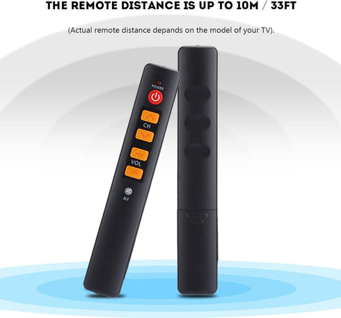 Learning Remote Control with Big Buttons - 6 Keys Universal Smart Controller for TV, STB, DVD, HiFi, VCR