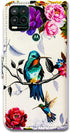 Case for Moto G Stylus 5G - Hummingbird in Flowers Leather Flip Phone Case Wallet Cover with Card Slot Holder Kickstand