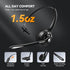 TECKNET Bluetooth Headset, Wireless On-Ear Headphones with Noise Cancelling Mic for Work, Trucker, PC, Office, Call