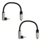 RCA Audio Extension Cable (2 Pack), 90 Degree RCA Male to Female Lead Cable, Digital Coaxial Audio Cable for Home