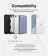 Ringke Side Slot Card Holder for Phone Case, Business Card Holder for iPhone, Galaxy, and Pixel, Clear Mist