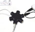 onelinkmore Headphone Splitter, 5-Jack 3.5mm Stereo Audio Adapter, 1 Male to 4 Female Splitter with Cable