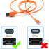 Puiixur USB Fast Power Charger Charging Cable Cord for JBL Wireless Bluetooth Speaker Earphone Headphone Headset Micro-USB, 3.3FT & Orange