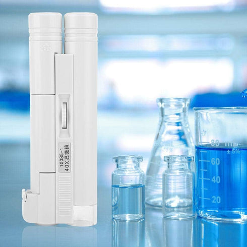 40X LED Magnifier Pocket-sized LED Microscope Micro Lens for Universal Mobile Phones