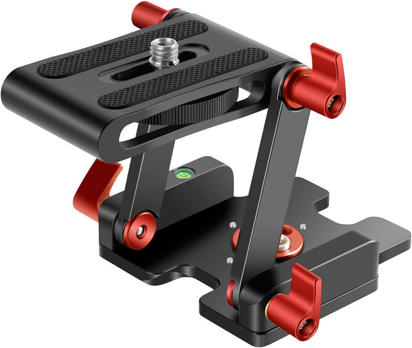 Neewer Upgraded Z-Flex Tilt Head Z Type Tripod Head with Quick Release Plate and Spirit Level for DSLR Cameras