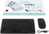 Ultra-Slim Portable Bluetooth Keyboard and Mouse Combo, Compact Rechargeable Wireless Set for iPad Pro/Mac OS/Windows