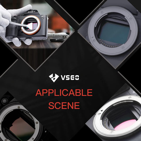 VSGO VS-S04E Camera Sensor Cleaning Kit, Professional Medium Format Camera Cleaning Kit with 12pcs Clean Swabs
