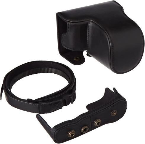 MegaGear Ever Ready Leather Camera Case Compatible with Olympus Pen E-PL10, E-PL9 (14-42mm)