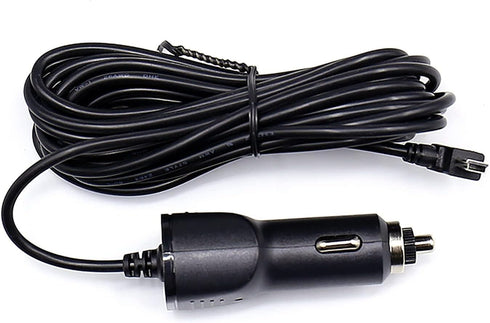 Pruveeo Mini USB Car Charger Adapter for D80/D90-4CH Dash Cam, Replacement Vehicle Power Cable Cord