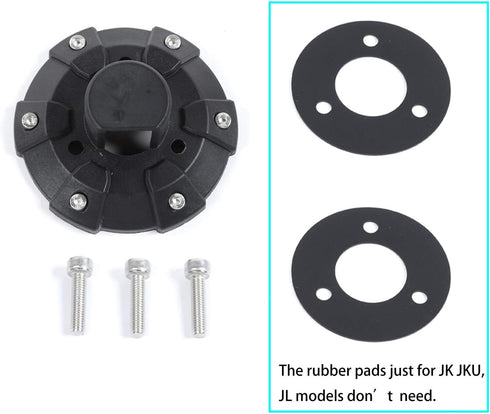 Voodonala Jeep Radio Antenna Base Cover, Fit for Jeep Wrangler 2007-2025+, ABS Black Exterior Accessories