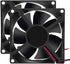 2Pcs 12V 80mm x 80mm x 25mm Brushless Cooling Fan, 3.14in 0.98in for PC Computer Case CPU Coolers