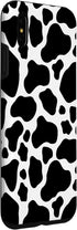 Fun Black and White Cow Print Phone Case for iPhone XS Max - Stylish and Unique Protection!